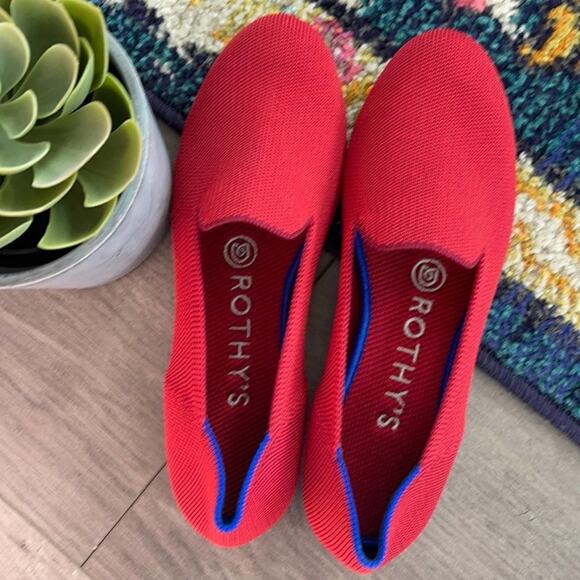 Rothy’s dark red size 5.5 woman’s flat loafers - Picture 11 of 12